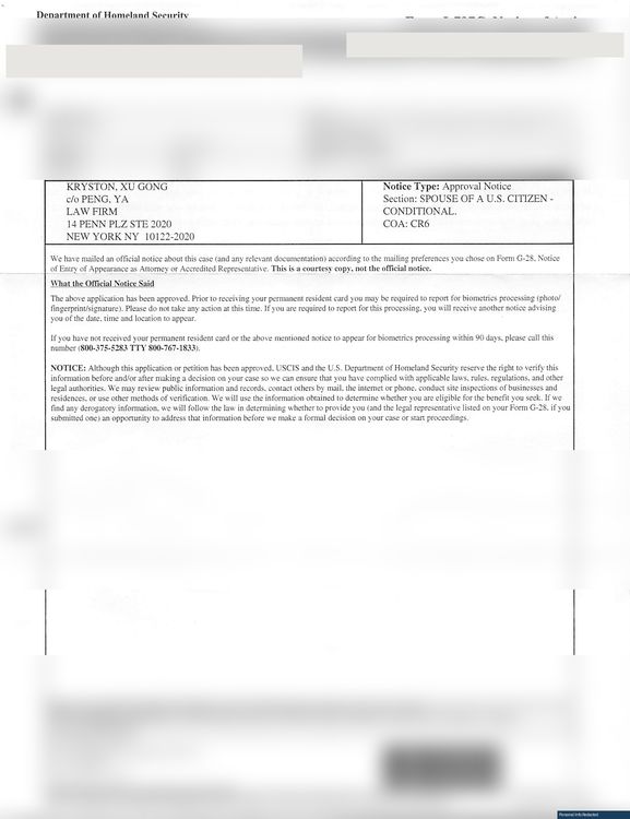 I-485 I-485 Approval